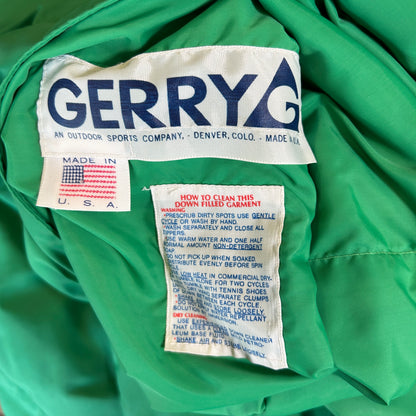 80's GERRY リバーシブルダウンベスト グリーン/ブルー(L)/C0249V-SO