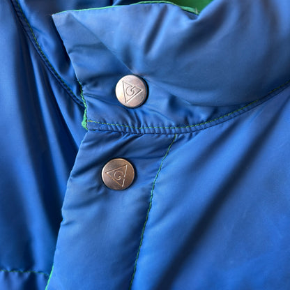 80's GERRY リバーシブルダウンベスト グリーン/ブルー(L)/C0249V-SO