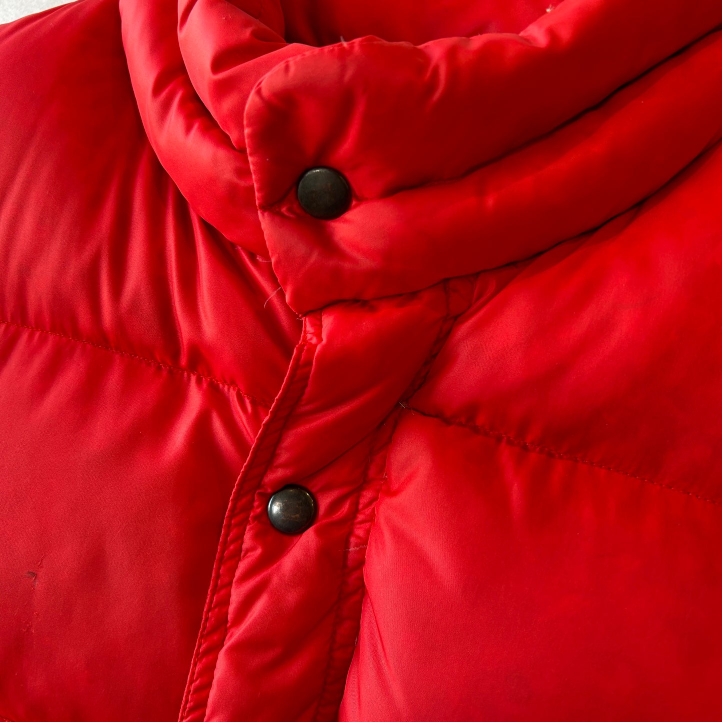 90's CAMP7 ダウンベスト Goose down レッド(L)/C0255V-SO