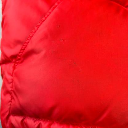 90's CAMP7 ダウンベスト Goose down レッド(L)/C0255V-SO