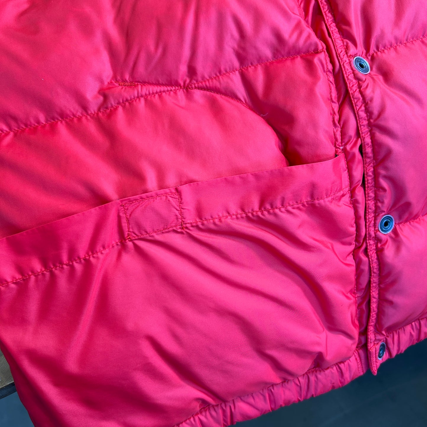 90's CAMP7 ダウンベスト Goose down レッド(L)/C0255V-SO