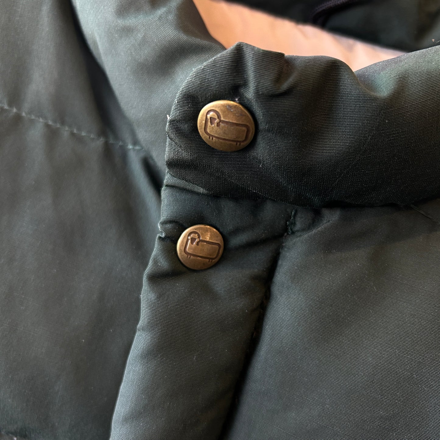 80's Woolrich ウールリッチ 　ダウンベスト ダークグリーン(XL)/C0256V-SO