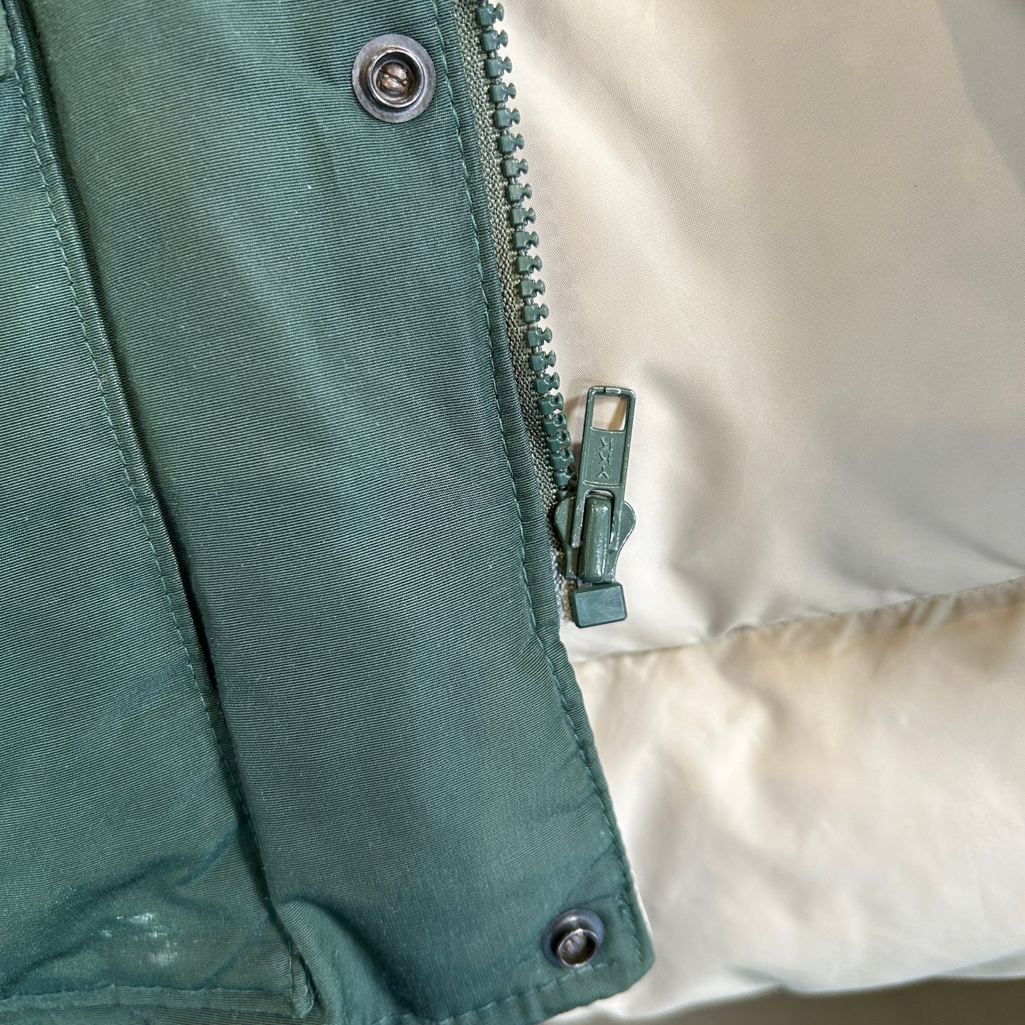 80's Woolrich ウールリッチ 　ダウンベスト ダークグリーン(XL)/C0256V-SO