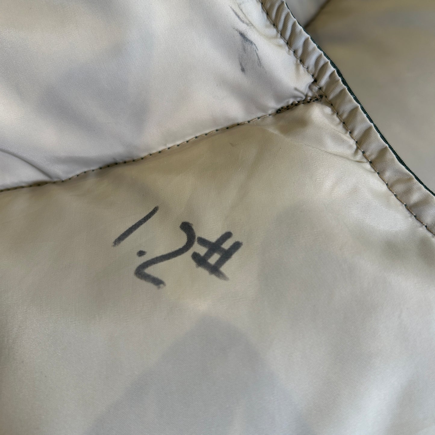 80's Woolrich ウールリッチ 　ダウンベスト ダークグリーン(XL)/C0256V-SO