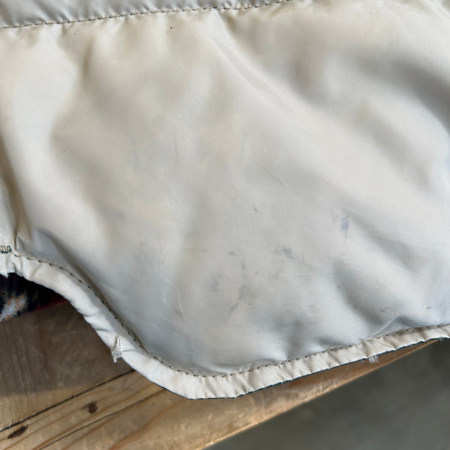 80's Woolrich ウールリッチ 　ダウンベスト ダークグリーン(XL)/C0256V-SO