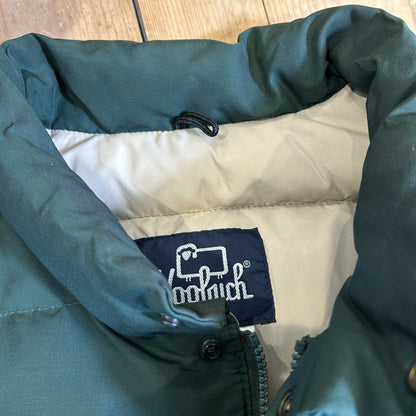 80's Woolrich ウールリッチ 　ダウンベスト ダークグリーン(XL)/C0256V-SO