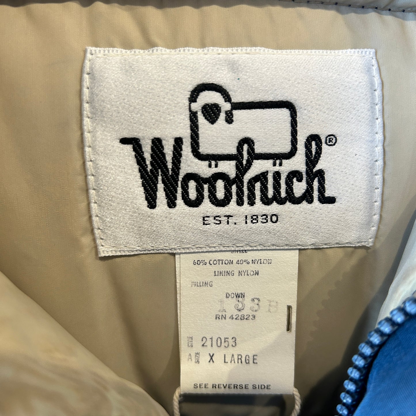 70's Woolrich ウールリッチ ダウンベスト ネイビー(XL)/C0254V-SO