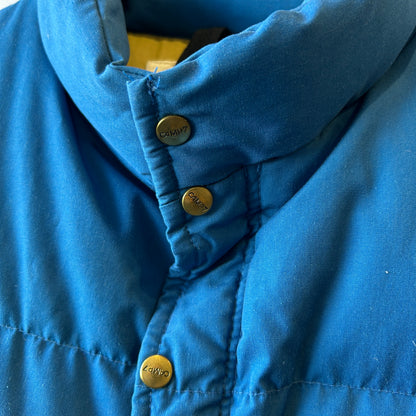 70's CAMP7 キャンプ7 ダウンベスト ブルー(XL)/A9880V-SO