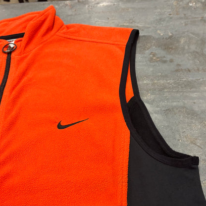 00's NIKE ナイキ フリースベスト オレンジ (XL) /B0119V-SO