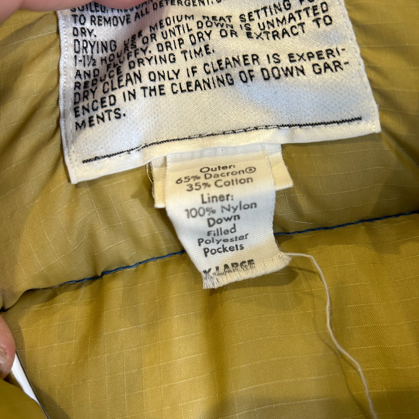 70's CAMP7 キャンプ7 ダウンベスト ブルー(XL)/A9880V-SO