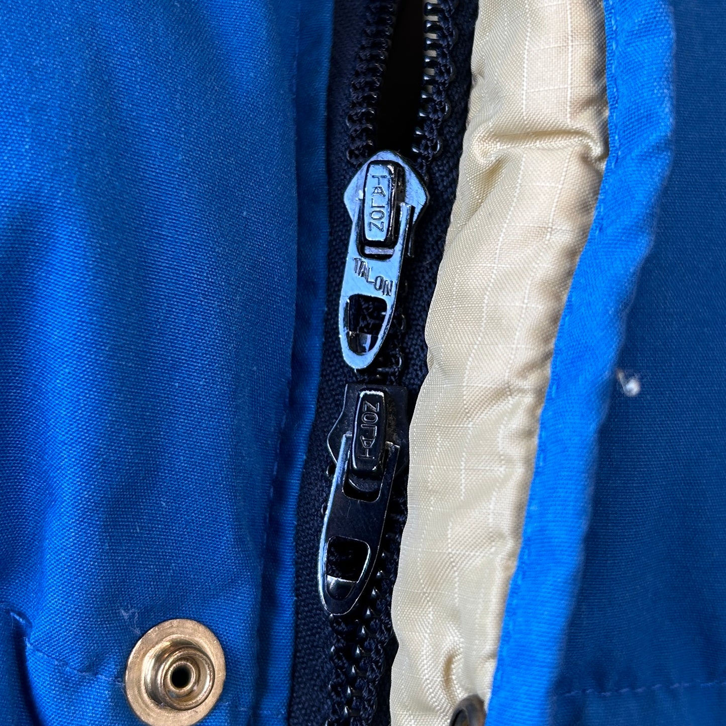 70's CAMP7 キャンプ7 ダウンベスト ブルー(XL)/A9880V-SO