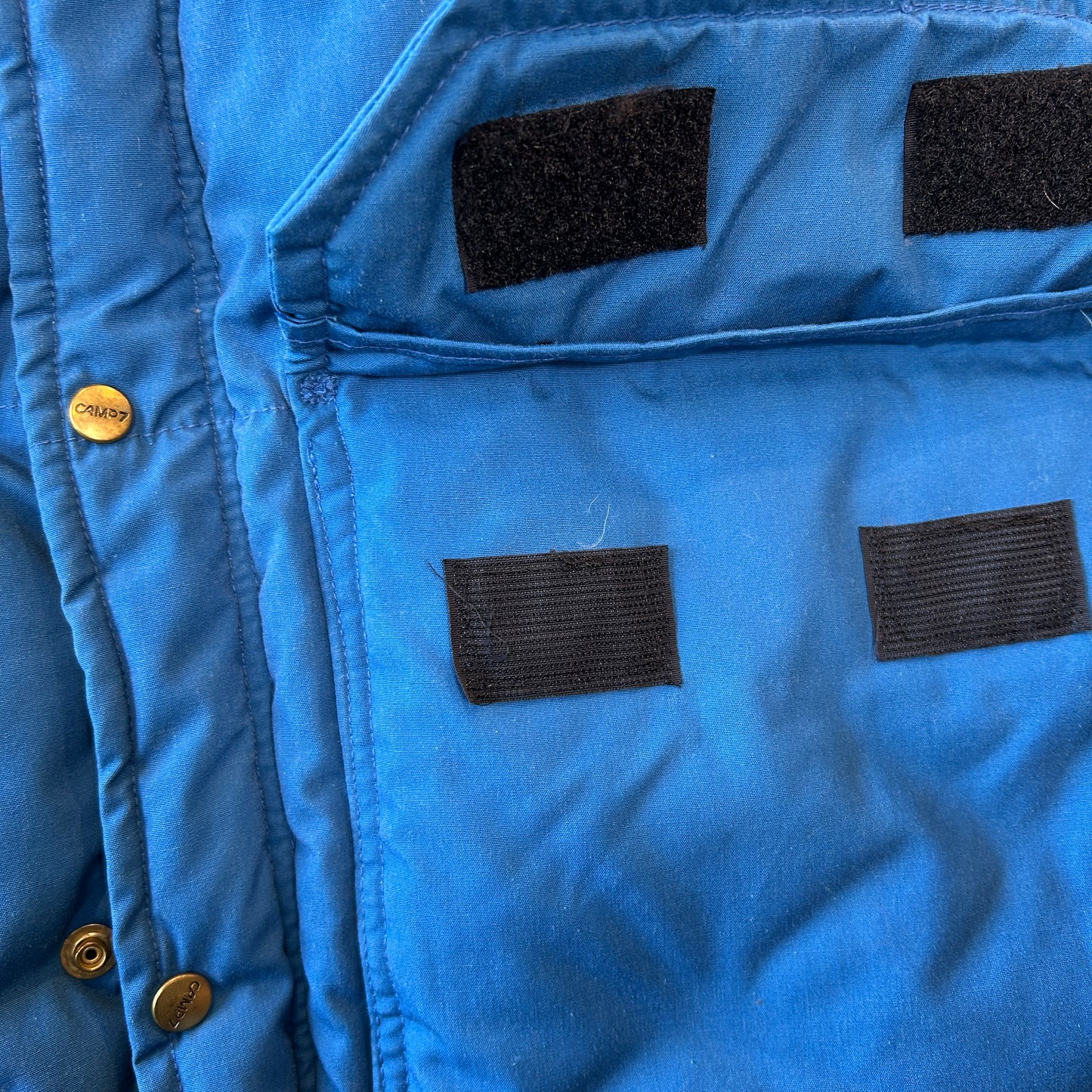 70's CAMP7 キャンプ7 ダウンベスト ブルー(XL)/A9880V-SO