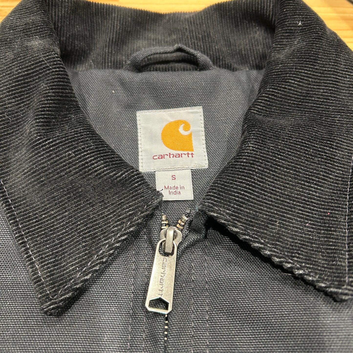 00's Carhartt カーハート デトロイトジャケット 企業ロゴ入り 黒 (S)/B3260J-SO