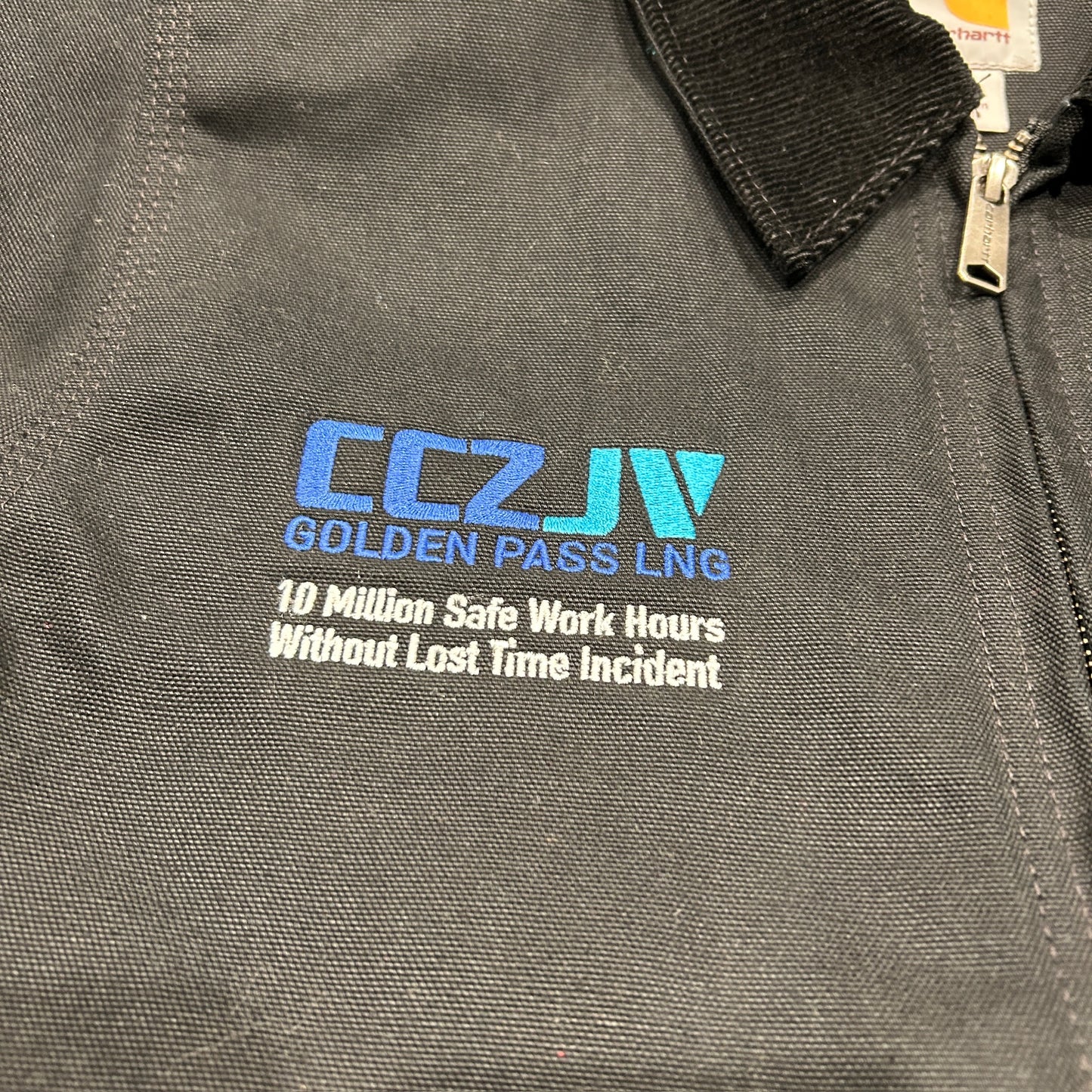 00's Carhartt カーハート デトロイトジャケット 企業ロゴ入り 黒 (S)/B3260J-SO