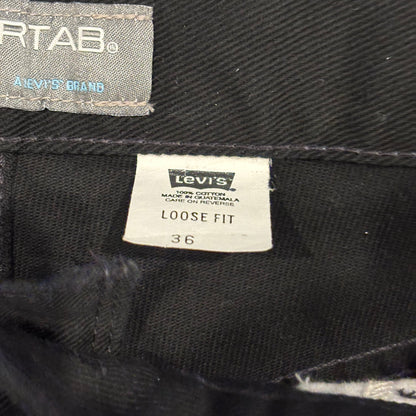 00's Levi's Silver Tab リーバイス シルバータブ LOOSE FIT ハーフパンツ 黒 (W36)/B2624P-SO