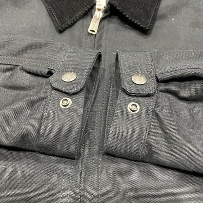 00's Carhartt カーハート デトロイトジャケット 企業ロゴ入り 黒 (S)/B3260J-SO