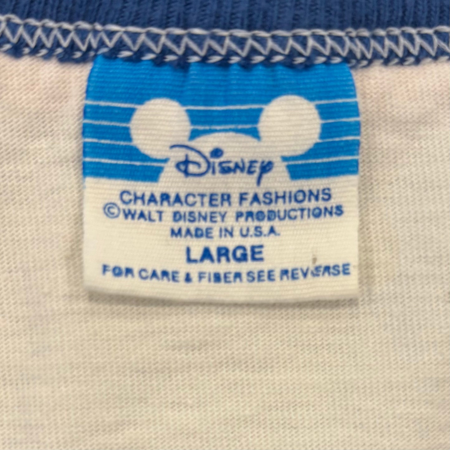 90's DISNEY EPCOT CENTER リンガーTシャツ 白 L/B2706T-SO