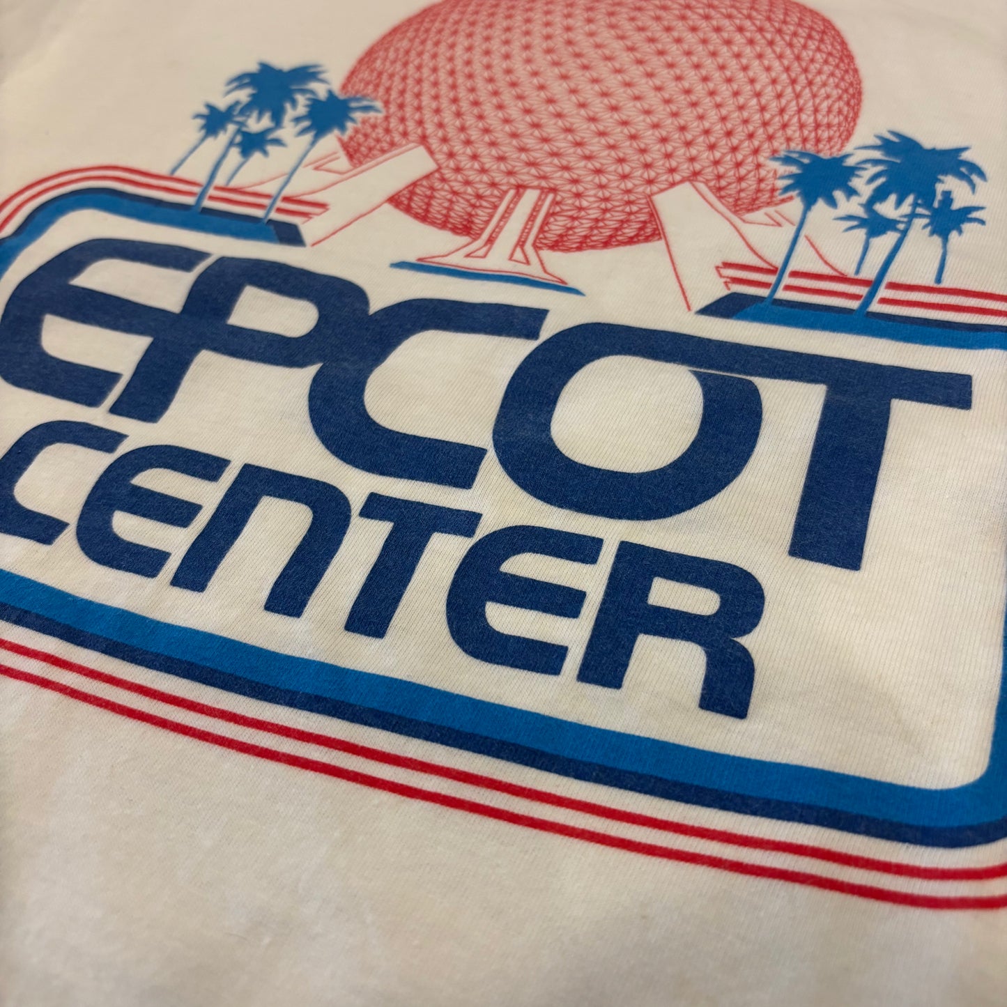 90's DISNEY EPCOT CENTER リンガーTシャツ 白 L/B2706T-SO