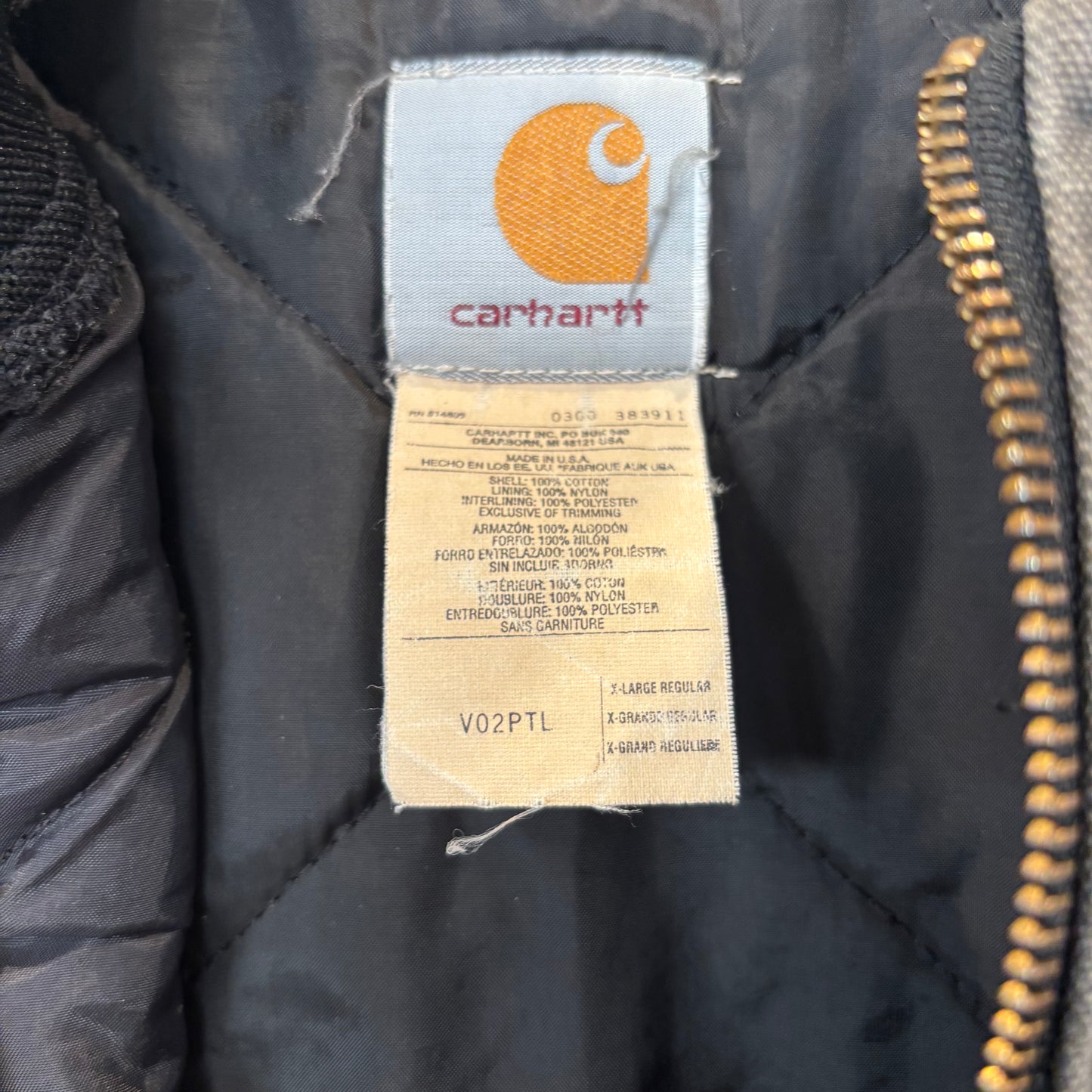 00's Carhartt カーハート ダックベスト PTL (XL)/B4251V-SO