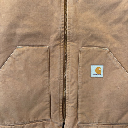 90's Carhartt カーハート ダックベスト ブラウン (aboutXL)/C1563V-SO