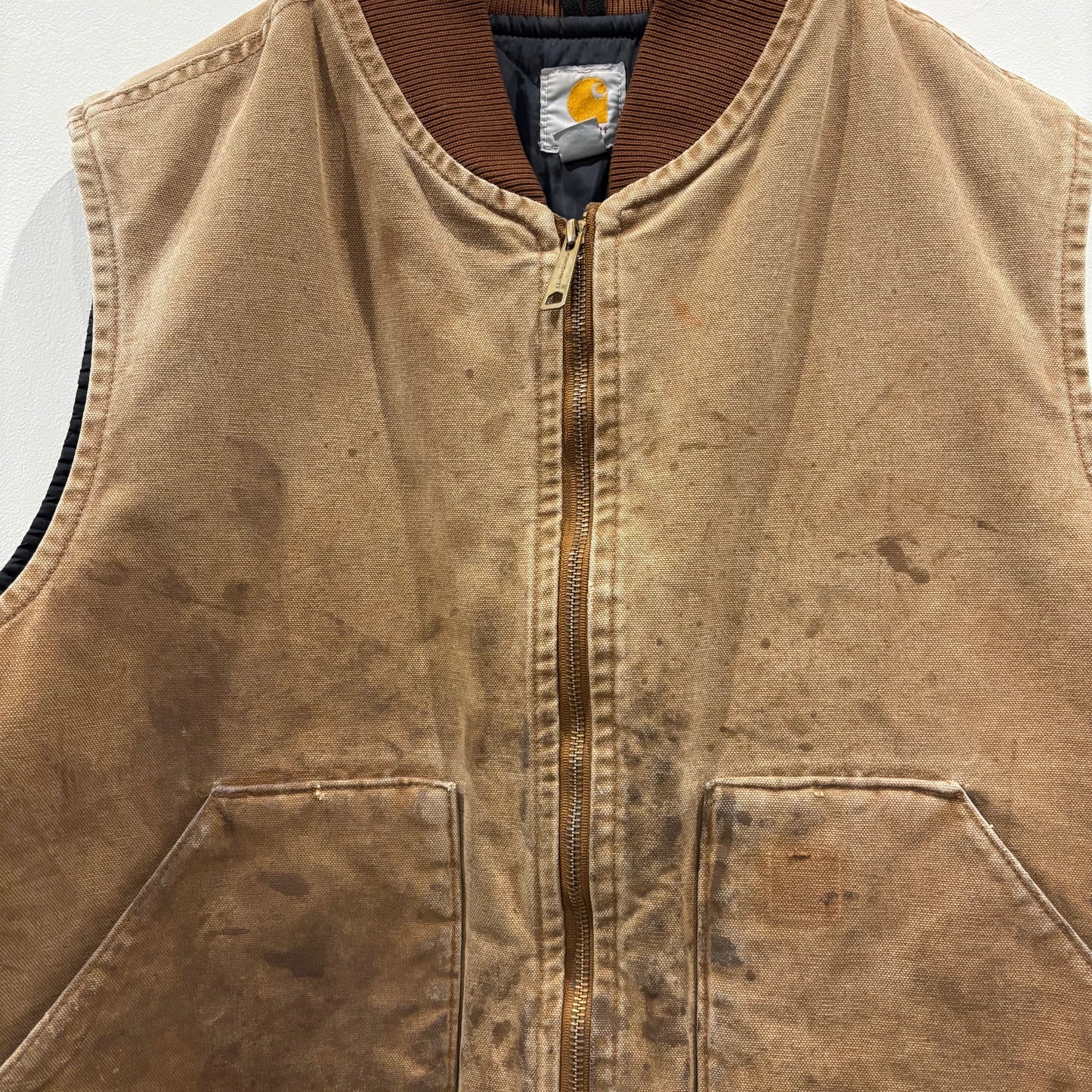 Carhartt カーハート ダックベスト ブラウン/B4262V-SO