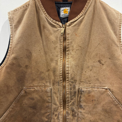 Carhartt カーハート ダックベスト ブラウン/B4262V-SO