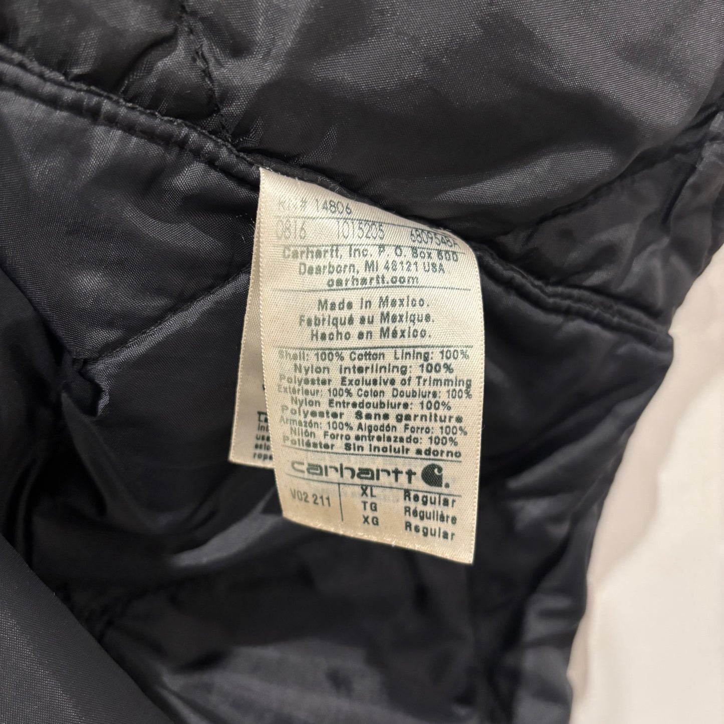 Carhartt カーハート ダックベスト ブラウン/B4262V-SO