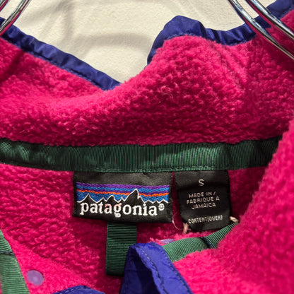 90's Patagonia パタゴニア シンチラスナップT ピンク(S)/A8887F-SO