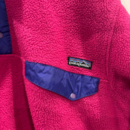 90's Patagonia パタゴニア シンチラスナップT ピンク(S)/A8887F-SO 90's Patagonia パタゴニア シンチラスナップT ピンク(S)/A8887F-SO