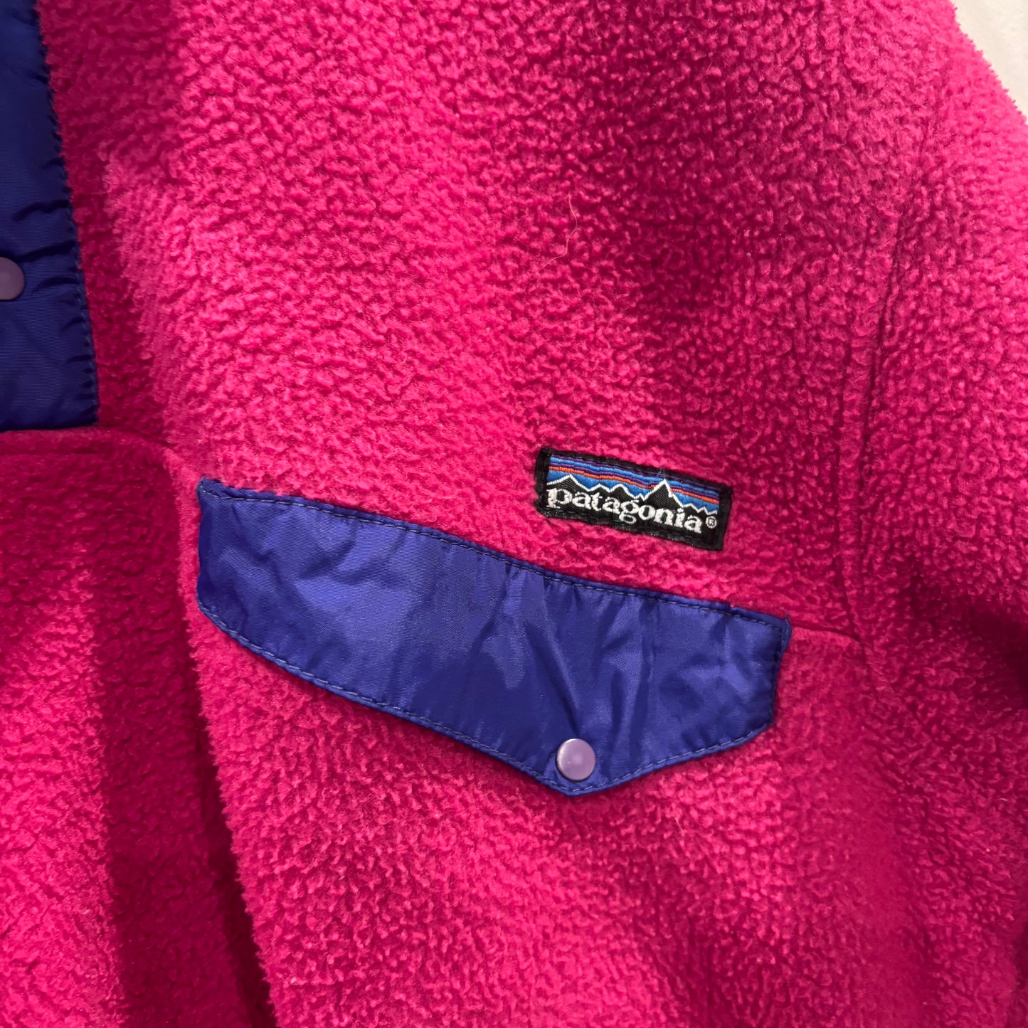 90's Patagonia パタゴニア シンチラスナップT ピンク(S)/A8887F-SO