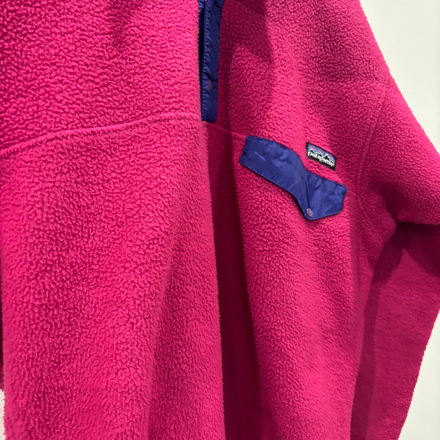 90's Patagonia パタゴニア シンチラスナップT ピンク(S)/A8887F-SO