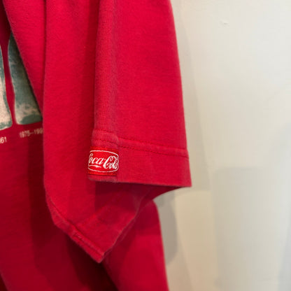 1992 Coca-Cola Evolution ビンの進化 ポロシャツ 赤 (L)/B2773S-SO