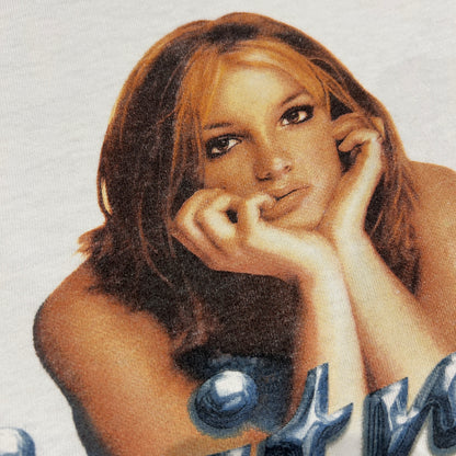 00's Britney Spears ブリトニー・スピアーズ ツアーTシャツ Allsport シングルステッチ 白(M)A6495T-SO