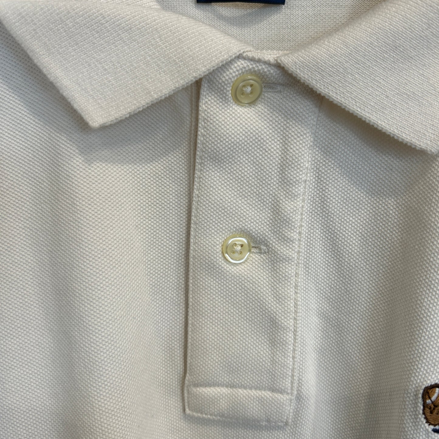 POLO RALPH LAUREN ラルフローレン custom slim Fit ポロベア ポロシャツ 白 (L)/B2273S-SO