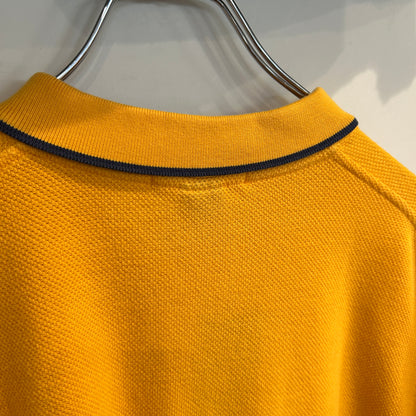 00's Polo by Ralph Lauren ラルフローレン フロントボーダー ポロシャツ 黄紺 (L)/B2509S-SO