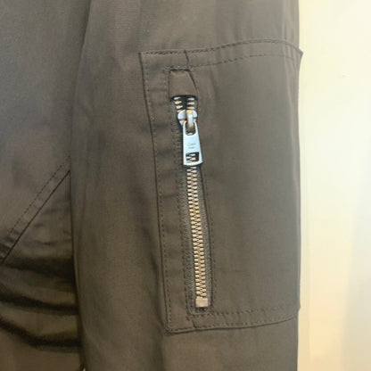 00's Calvin Klein フライト ボンバージャケット 黒 (XL)/B3631J-SO