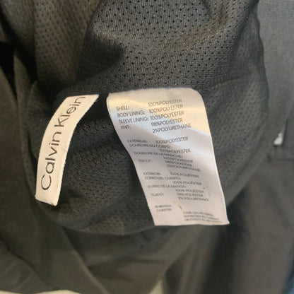 00's Calvin Klein フライト ボンバージャケット 黒 (XL)/B3631J-SO