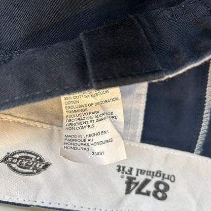 00's Dickies 874 ディッキーズ チノパン ワークパンツ 紺 (33×31)/B4003P-SO