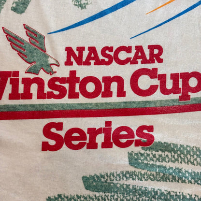 90's Winston Cup Series TALLADEGA 1992 レーシングイベントTシャツ 白 (サイズ不明)/B2710T-SO