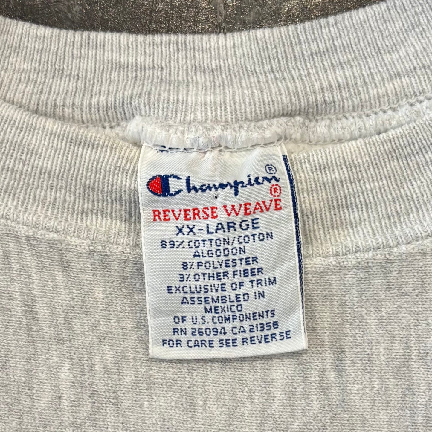 00's Champion Reverse Weave リバースウィーブ TEXAS A&M カレッジスウェット アッシュグレー (XXL) /A9643S-SO