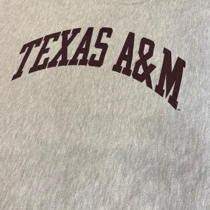 00's Champion Reverse Weave リバースウィーブ TEXAS A&M カレッジスウェット アッシュグレー (XXL) /A9643S-SO