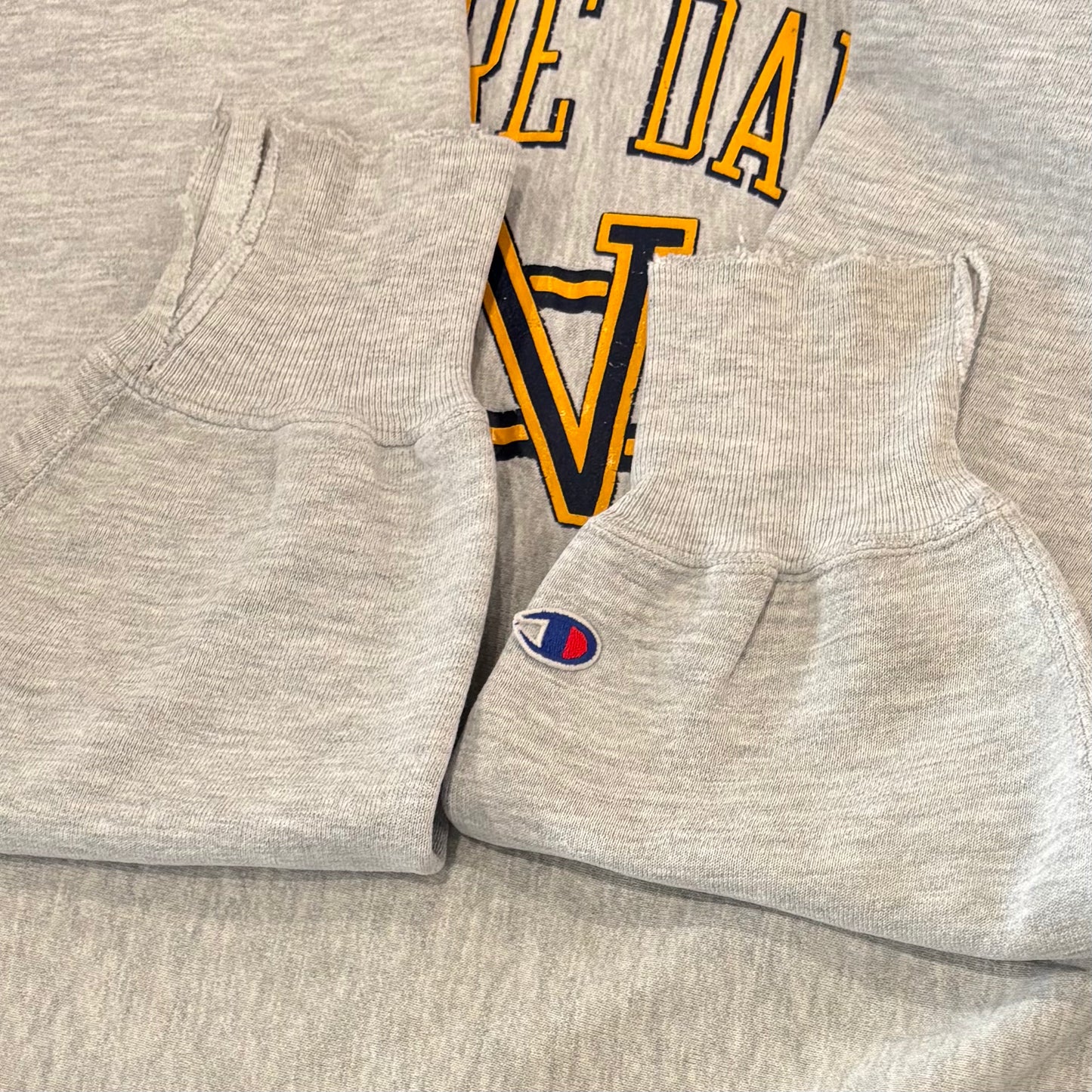 90's Champion Reverse Weave リバースウィーブ NOTRE DAME カレッジスウェット グレー (XL) /A9644S-SO