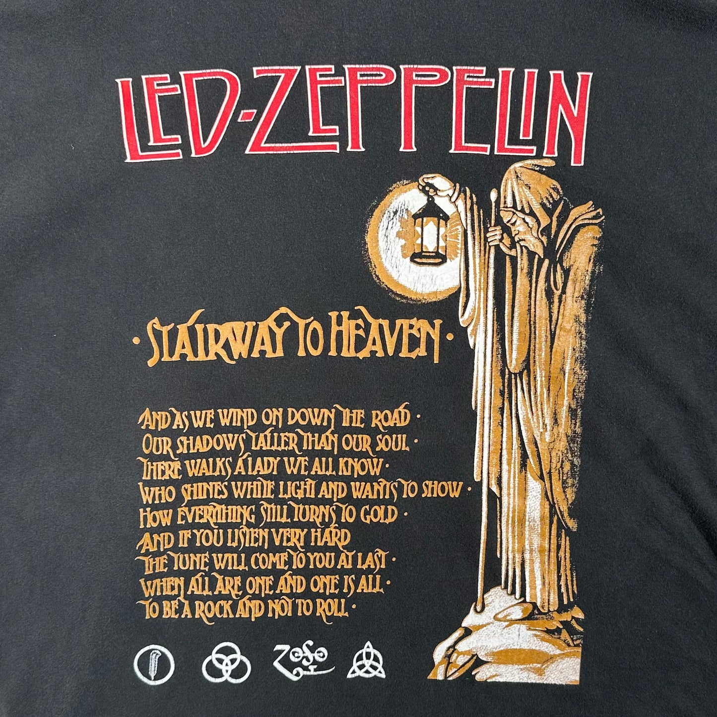 00's LED-ZEPPELIN Stairway to Heaven ロンT 黒/A3932T-SO