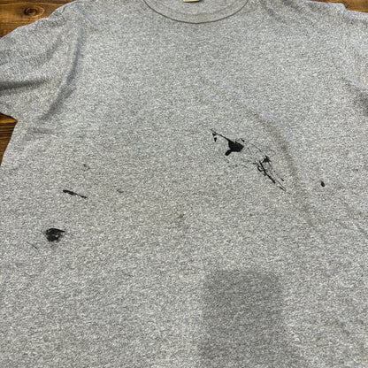 80's L.L.Bean×Champion 88/12 無地Tシャツ ワンツーボディー グレー(XL)/A3956T-SO