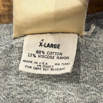 80's L.L.Bean×Champion 88/12 無地Tシャツ ワンツーボディー グレー(XL)/A3956T-SO