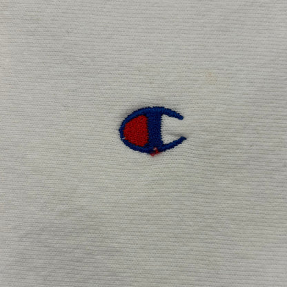 90's Champion Reverse Weave リバースウィーブ ロゴ刺繍 スウェット 白 (サイズ不明）/A8354S-SO
