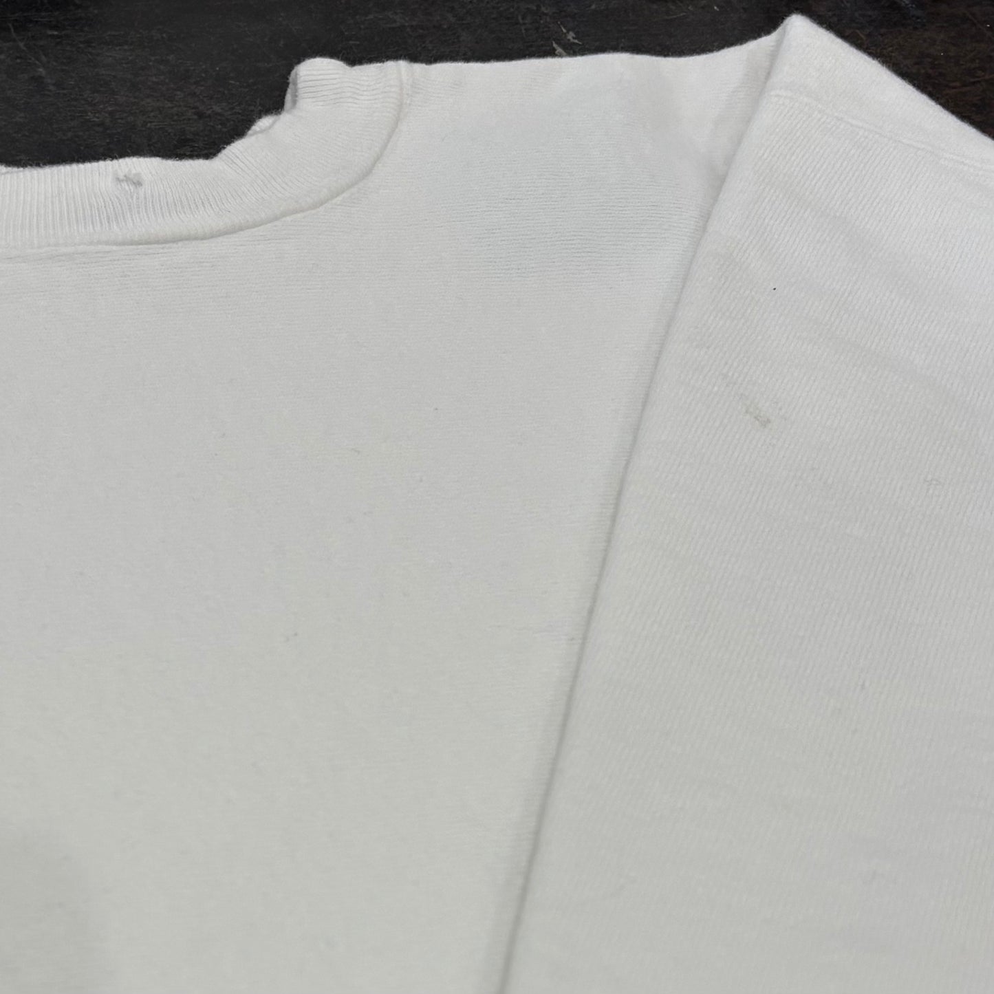 90's Champion Reverse Weave リバースウィーブ ロゴ刺繍 スウェット 白 (サイズ不明）/A8354S-SO