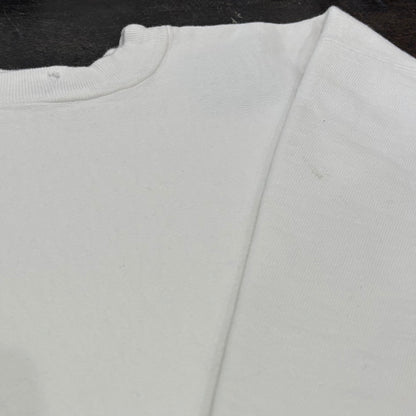 90's Champion Reverse Weave リバースウィーブ ロゴ刺繍 スウェット 白 (サイズ不明）/A8354S-SO