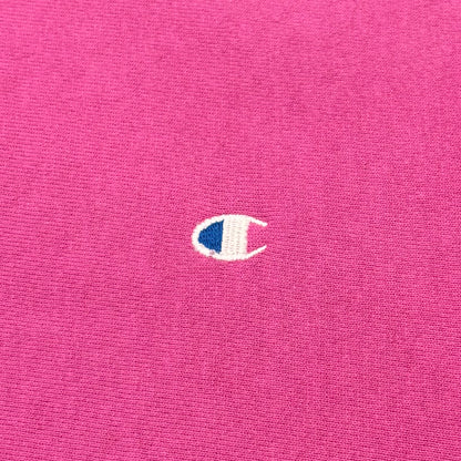 90's Champion Reverse Weave リバースウィーブ ロゴ刺繍 スウェット ピンク (L) /A8689S-SO