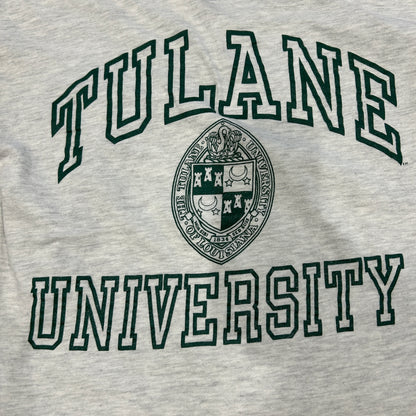 90's Champion  TULANE UNIVERSITY カレッジTシャツ USA製 グレー(L)A7315T-SO